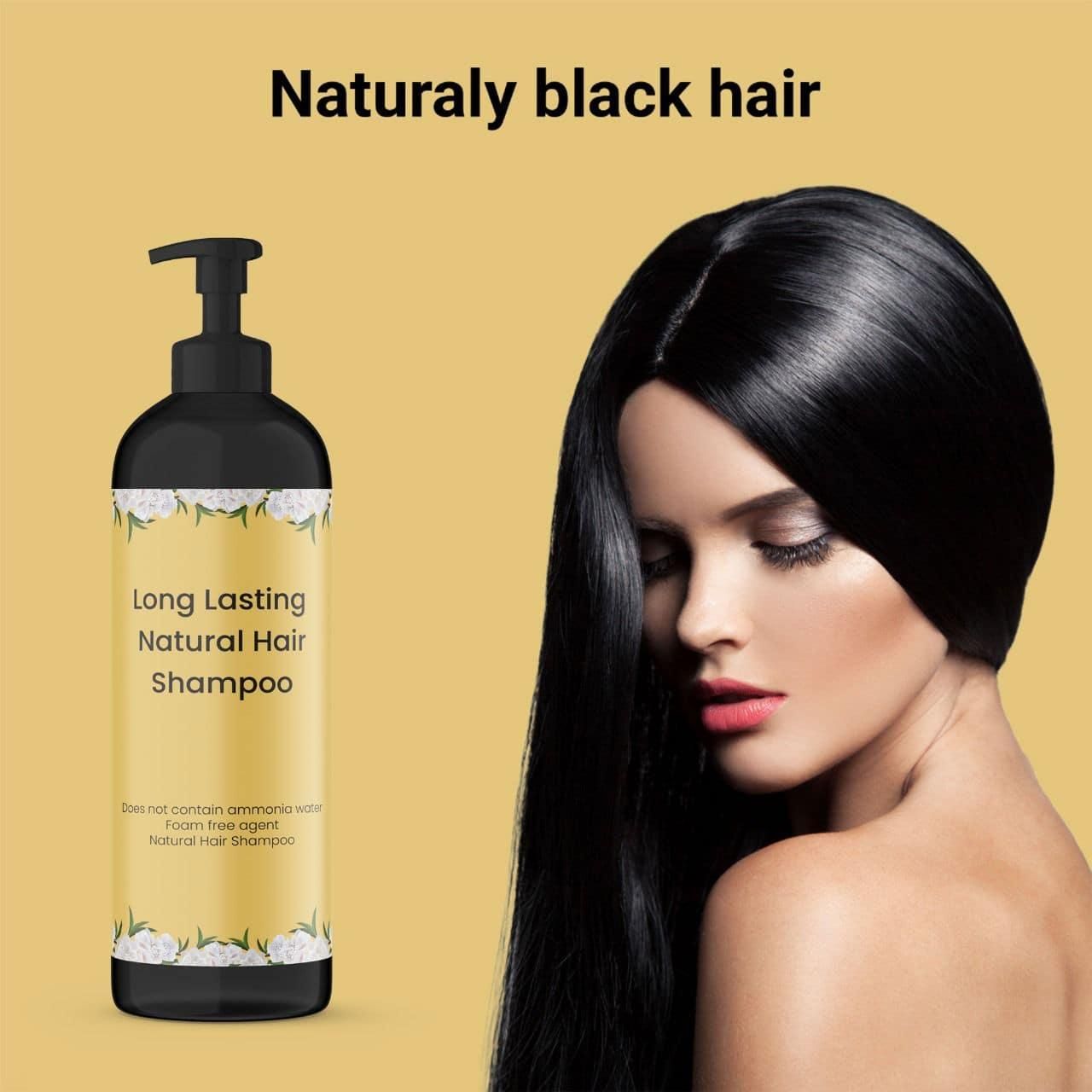 Long-Lasting Natural Hair Dye Shampoo | Ammonia & Peroxide Free Color | 100ML (Pack of 2)