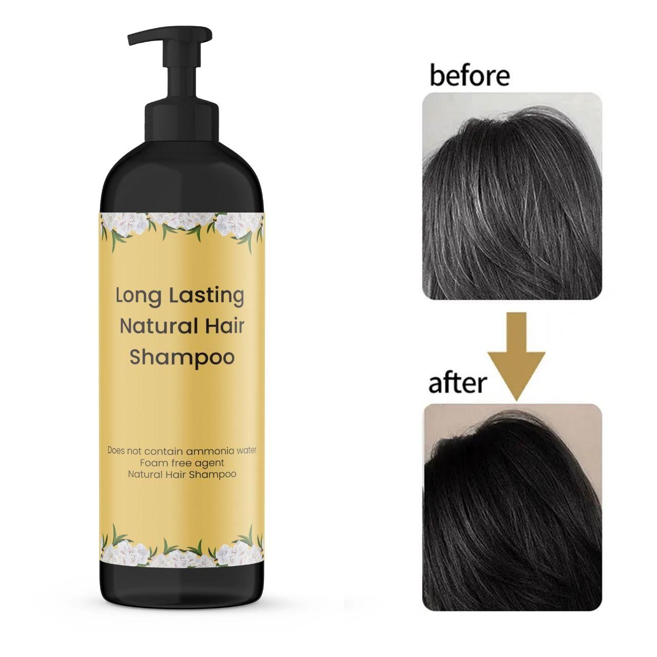 Long-Lasting Natural Hair Dye Shampoo | Ammonia & Peroxide Free Color | 100ML (Pack of 2)