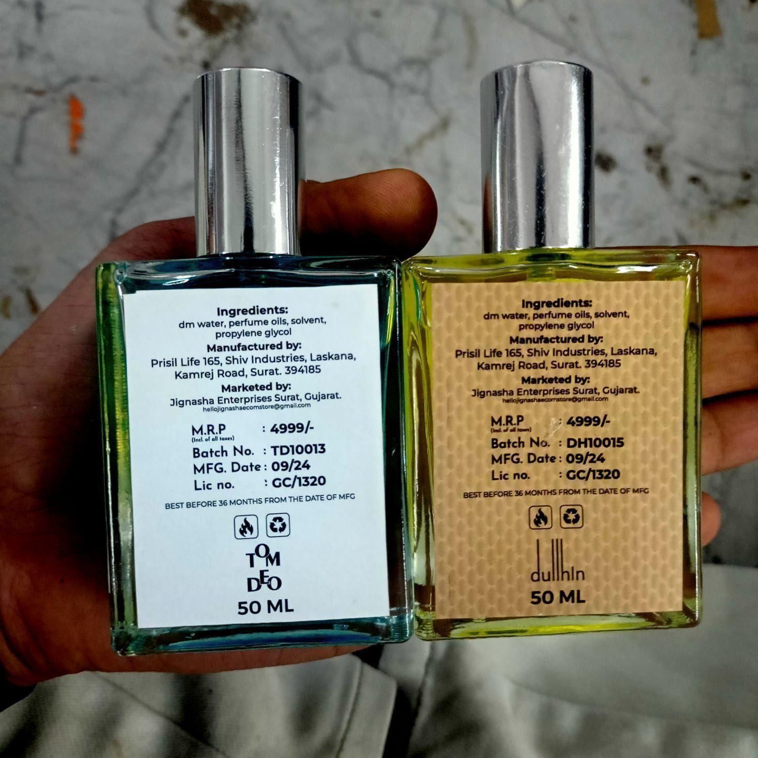 Dullhin LONDON & Tom Deo Luxurious Perfume Combo – Long-Lasting Unisex Fragrance Set (2 x 50ML)