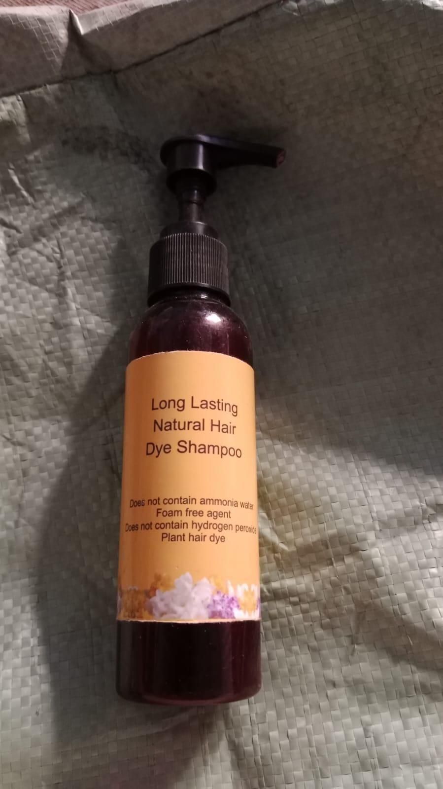 Long-Lasting Natural Hair Dye Shampoo | Ammonia & Peroxide Free Color | 100ML (Pack of 2)