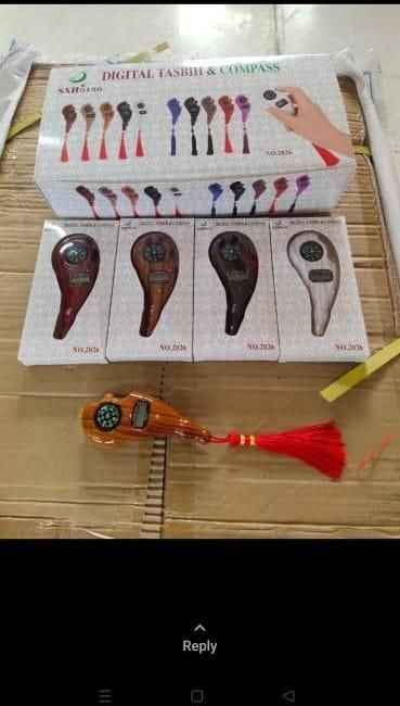 Digital Tally Counter with Adjustable Finger Ring | 5-Channel Manual Number Counting Machine for Tasbeeh & Sports (Wood Finish) - Lunexa_co