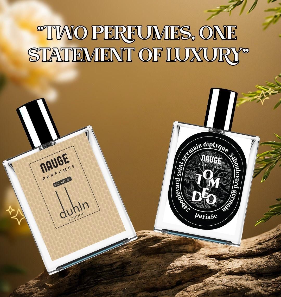 Dullhin LONDON & Tom Deo Luxurious Perfume Combo – Long-Lasting Unisex Fragrance Set (2 x 50ML)