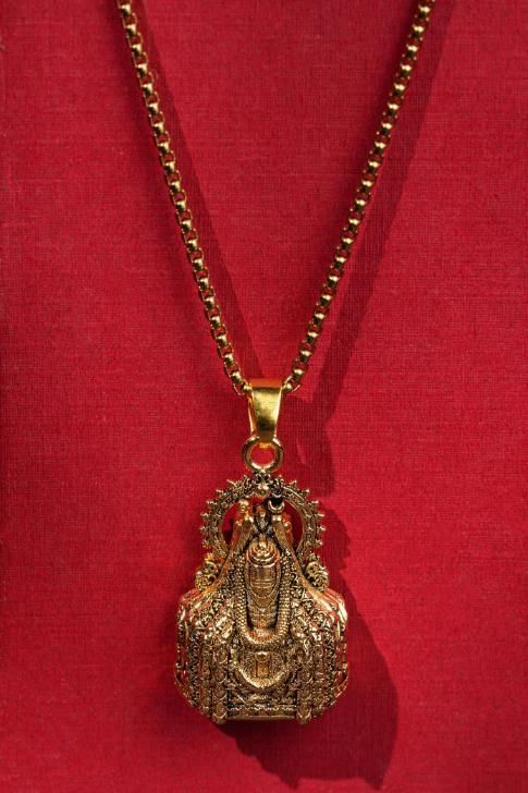 Mahadev Shivling Pendant with Chain – Golden, Gold-Plated Stainless Steel