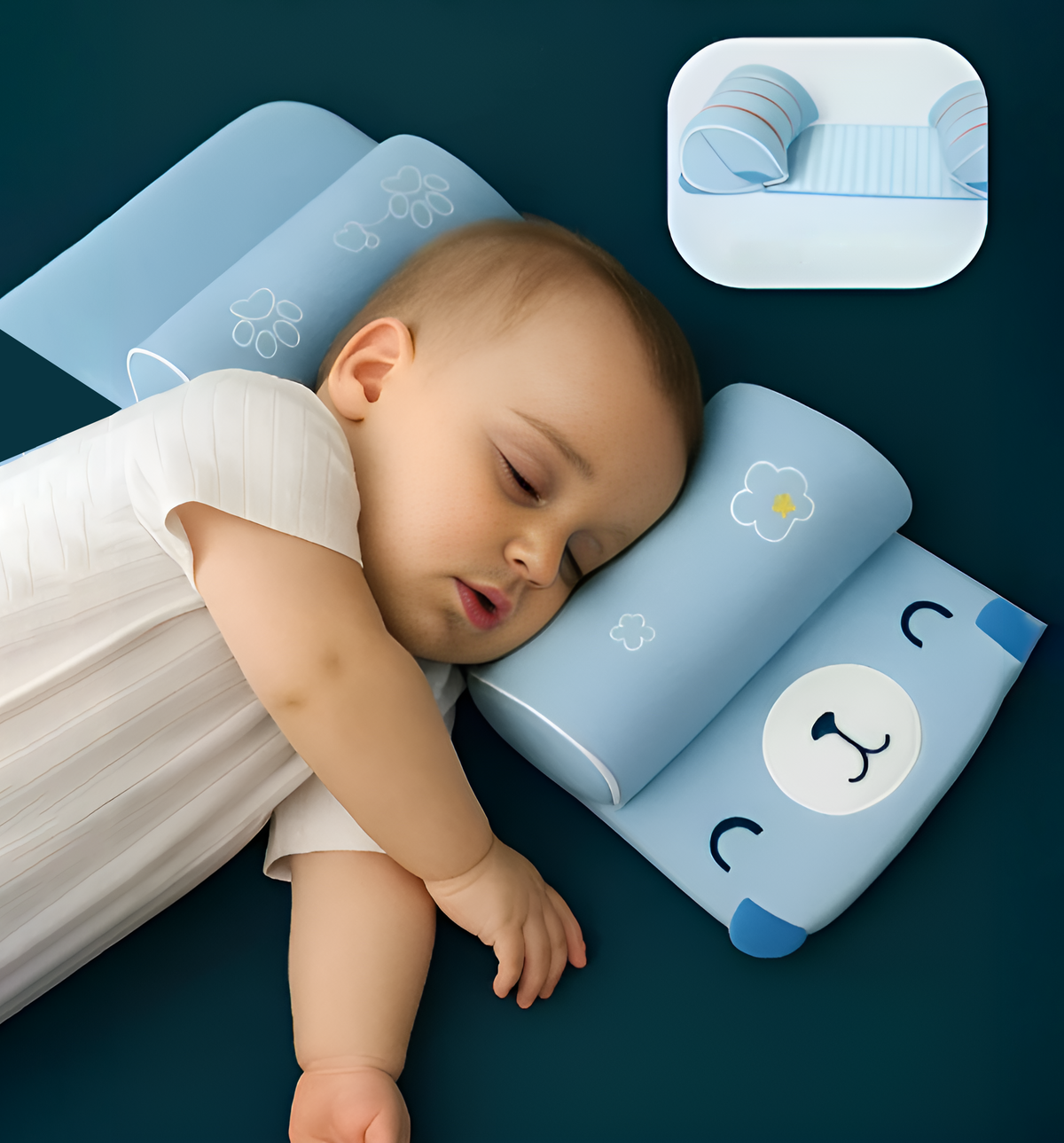 Baby Shaping Head Support Pillow – Soft & Skin-Friendly | Made in India - Lunexa_co